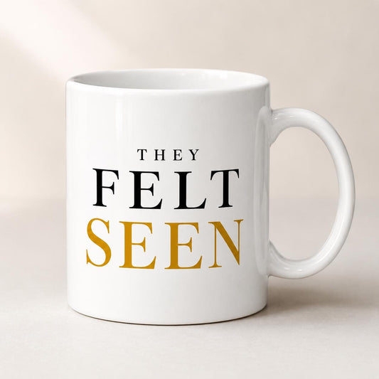 Nurse Gift, Nurse Appreciation Gift, They Felt Seen Mug, Healthcare Worker Gift, Thank You Nurse Gift, Coworker Gift