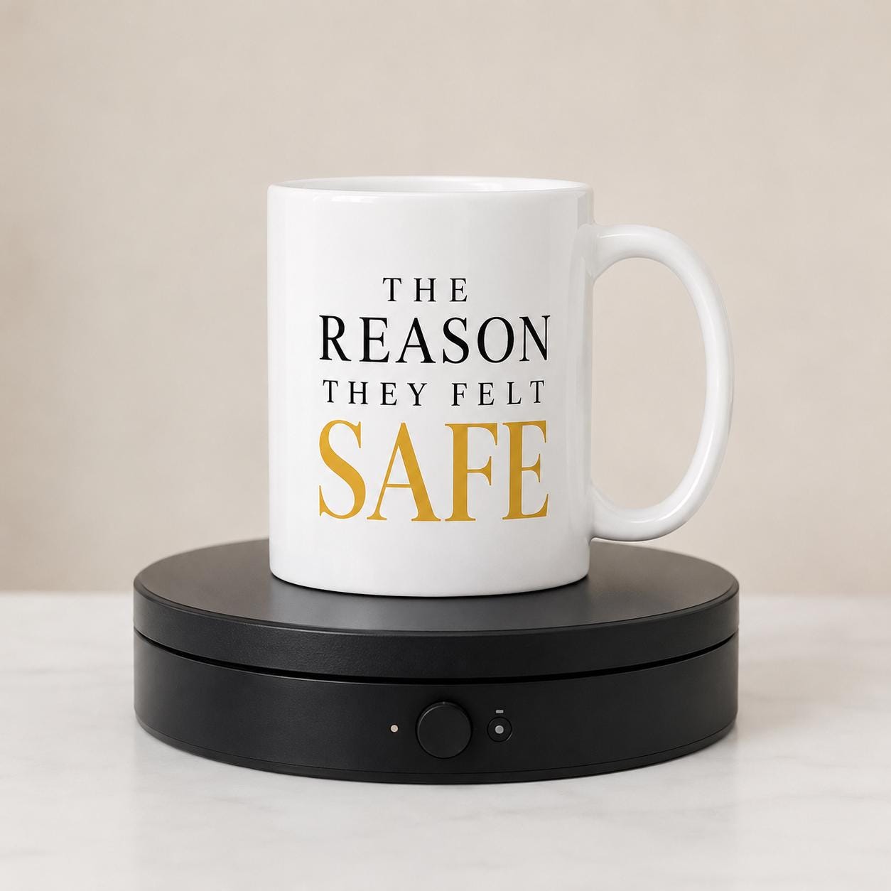 Ceramic Coffee Mug for Nurse, Medical Assistant Appreciation Gift, Thank You Gift, Hospital Team Recognition | The Reason They Felt Safe