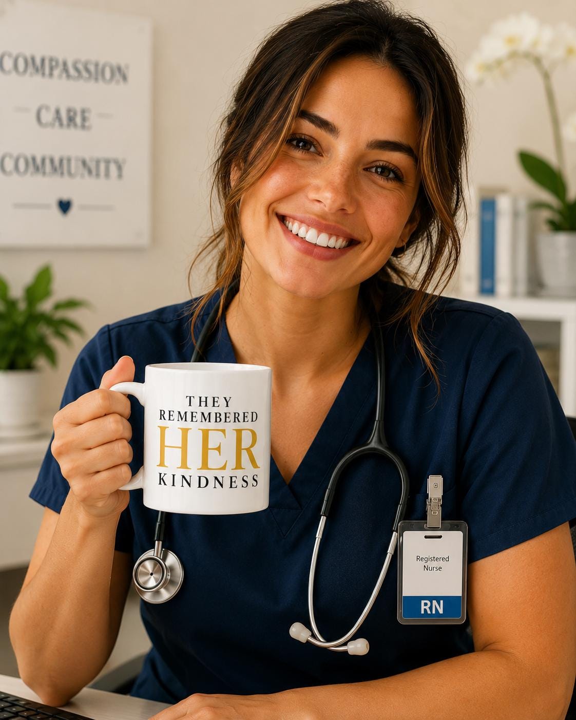 Nurse Gift | Farewell Gift | Retirement| Gift | They Remembered Her Kindness Mug