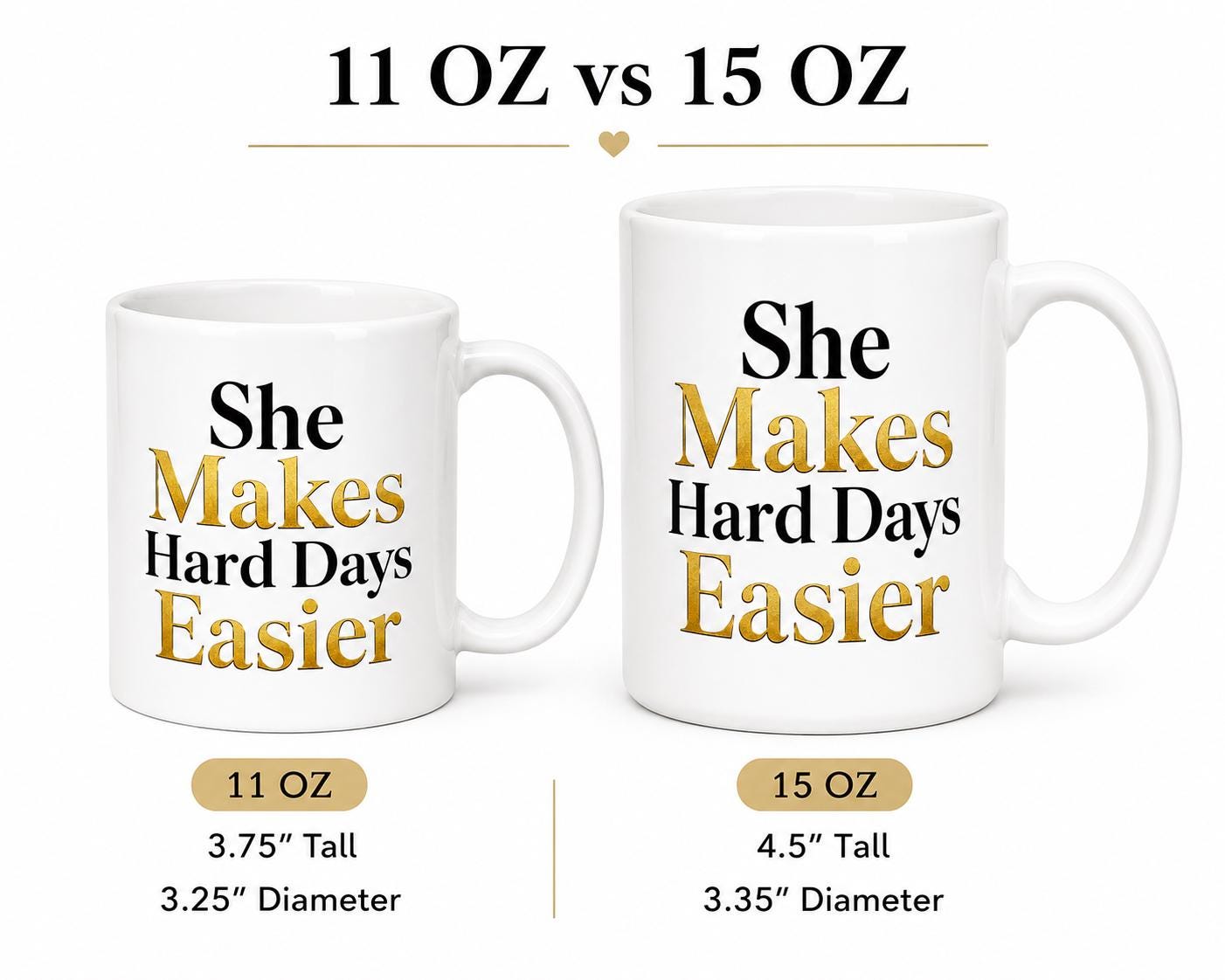 Nurse Coffee Mug, Coworker Appreciation Gift, Hospital Team Thank You Gift, Medical Assistant Gift | She Makes Hard Days Easier