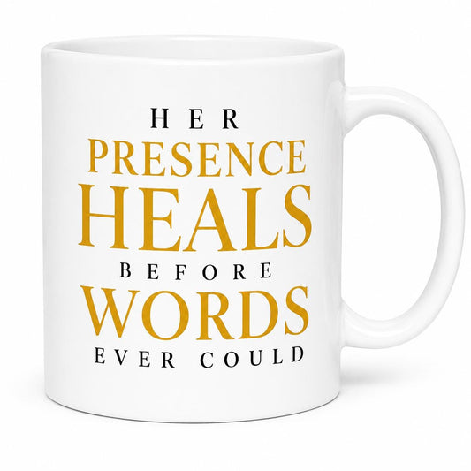 Nurse Gift | Her Presence Heals Before Words Ever Could Mug | Coworker Gift | Retirement Gift | Nurse Retirement Gift | Appreciation Gift