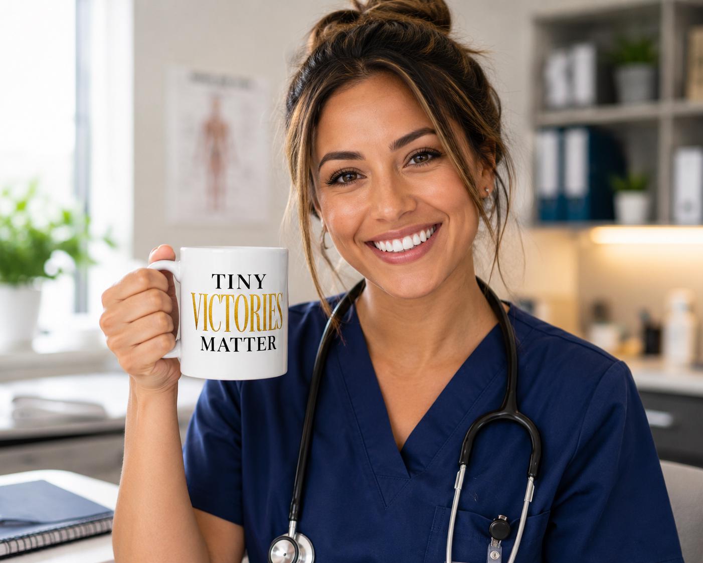 Nurse Gift | Coworker Gift | Appreciation Gift | Nurse Gifts |Tiny Victories Matter Mug