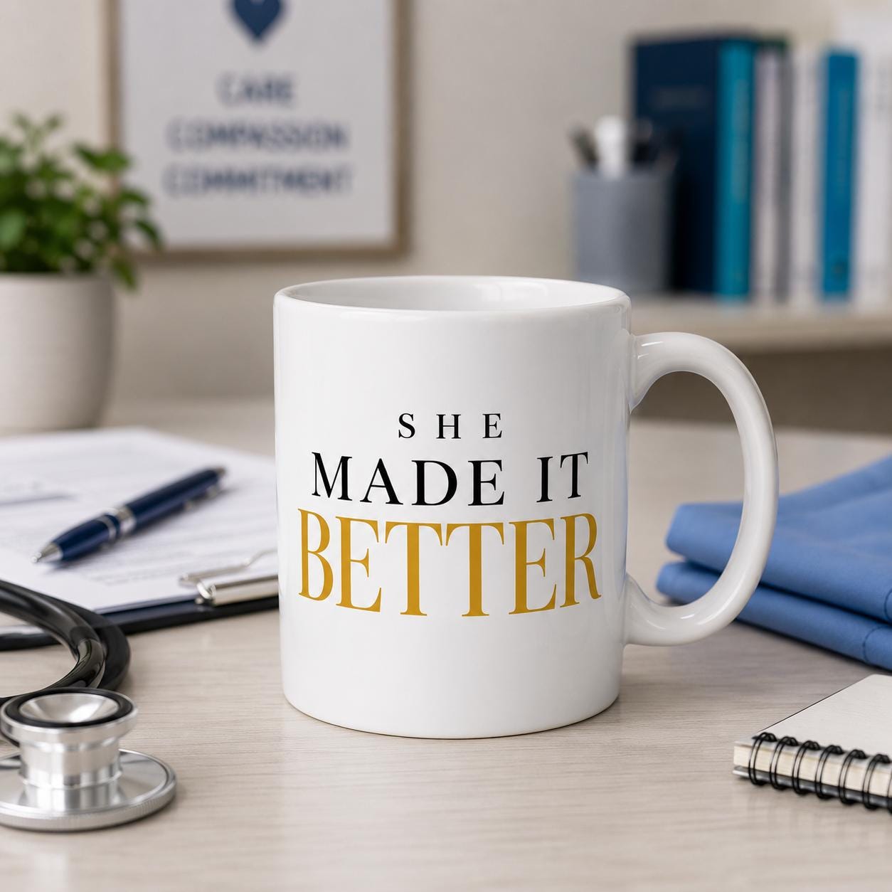 Nurse Gift | She Made It Better Mug | Coworker Gift | Retirement Gift | Nurse Retirement Gift | Appreciation Gift |