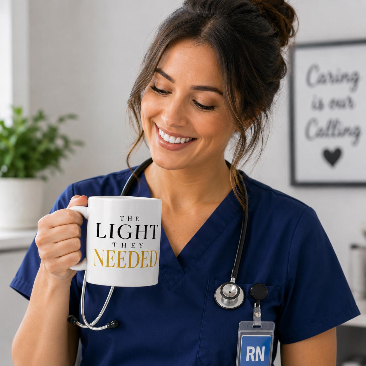 Nurse Coffee Mug, Coworker Appreciation Gift, Hospital Team Thank You Gift, Medical Assistant Gift | The Light They Needed