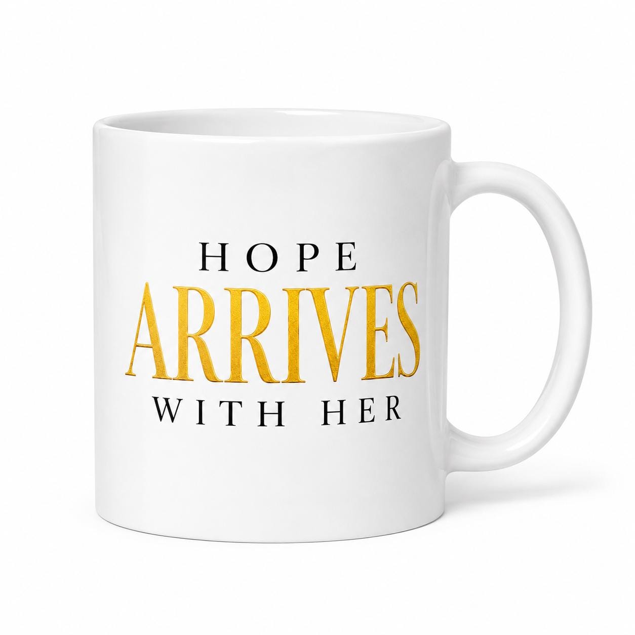 Nurse Coffee Mug, Medical Assistant Appreciation Gift, Coworker Thank You Gift, Hospital Team Gift | Hope Arrives With Her