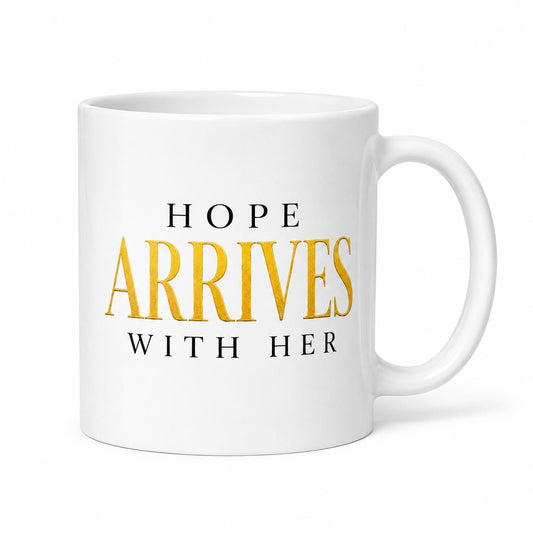 Nurse Coffee Mug, Medical Assistant Appreciation Gift, Coworker Thank You Gift, Hospital Team Gift | Hope Arrives With Her