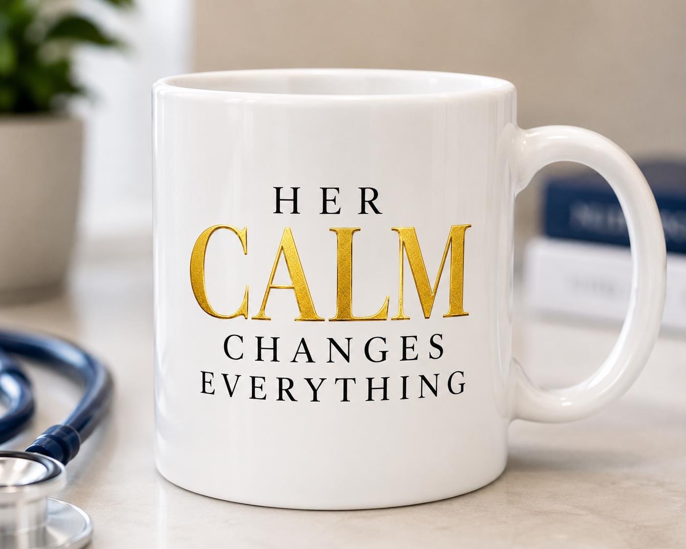 Nurse Coffee Mug, Hospital Team Appreciation Gift, Coworker Gift, Medical Assistant Thank You Gift | Her Calm Changes Everything