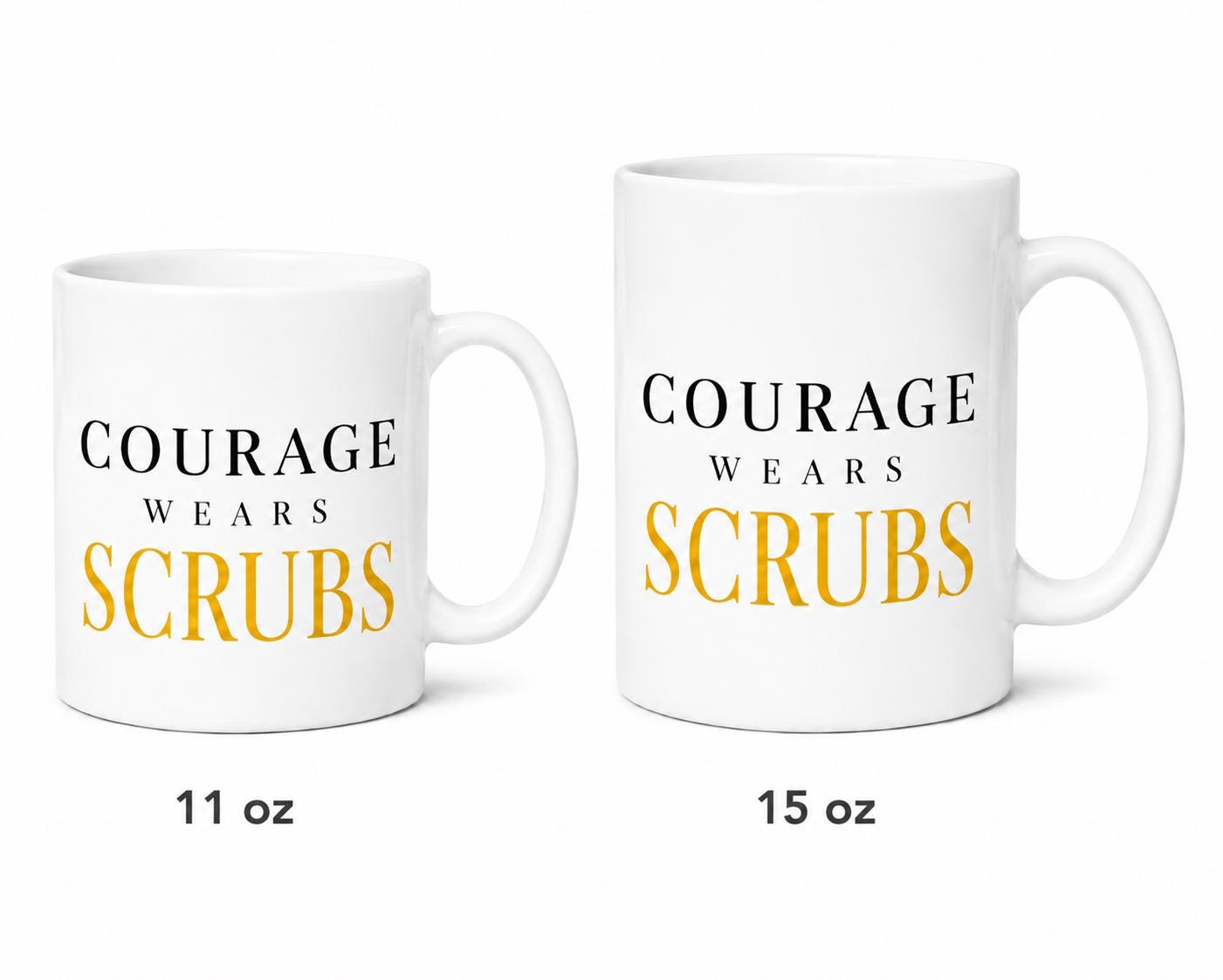Nurse Gift | Coworker Gift | Retirement Gift | Courage Wears Scrubs Mug