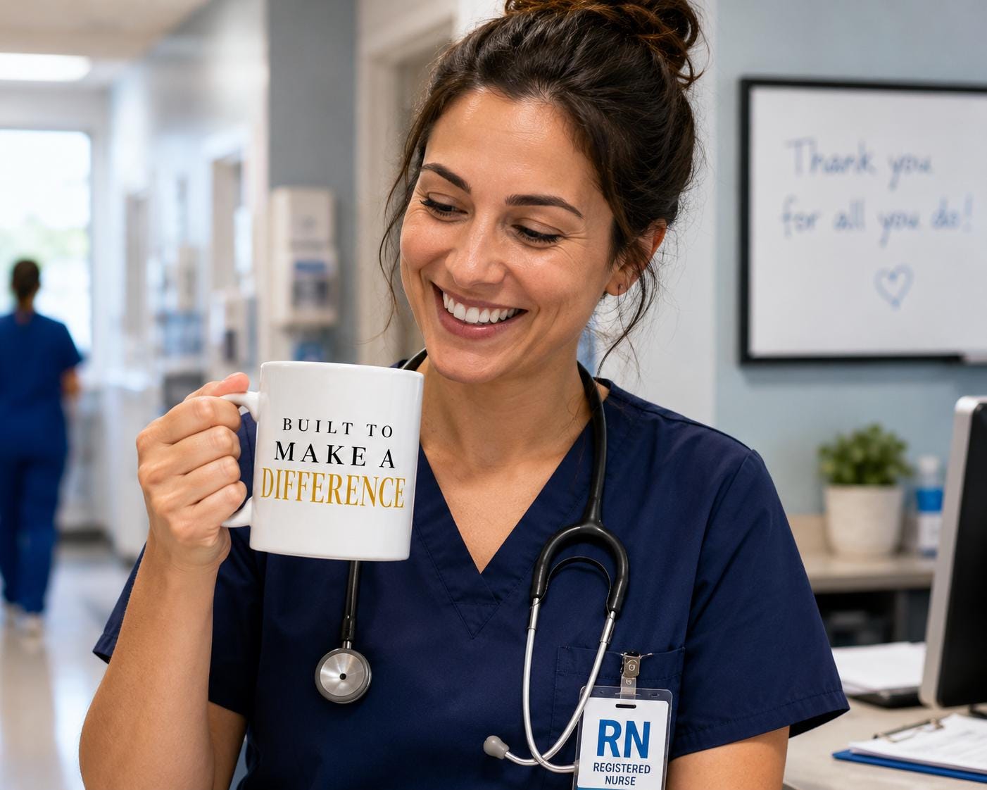 Nurse Gift, Nurse Appreciation Gift, Built To Make A Difference Mug, Healthcare Worker Gift, Thank You Nurse Gift, Coworker Gift