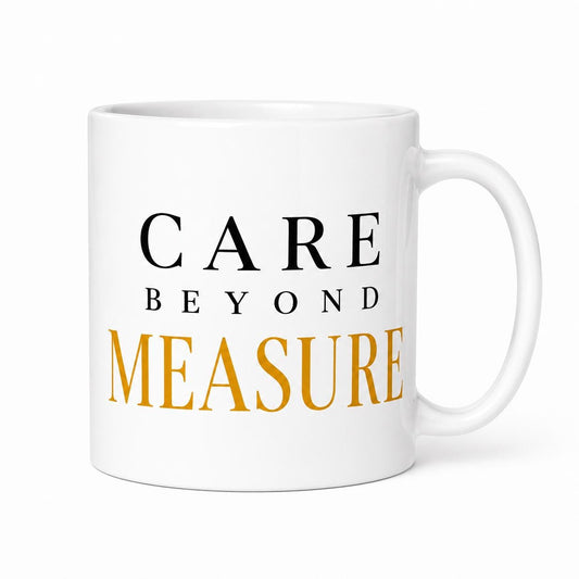 Nurse Gift, Nurse Appreciation Gift, Care Beyond Measure Mug, Healthcare Worker Gift, Thank You Nurse Gift, Coworker Gift