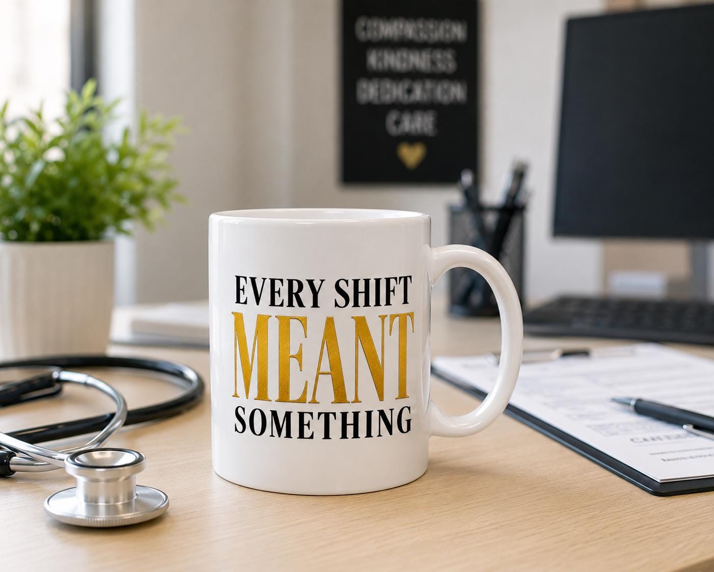 Nurse Gift, Nurse Appreciation Gift, Every Shift Meant Something Mug, Healthcare Worker Gift, Thank You Nurse Gift, Coworker Gift
