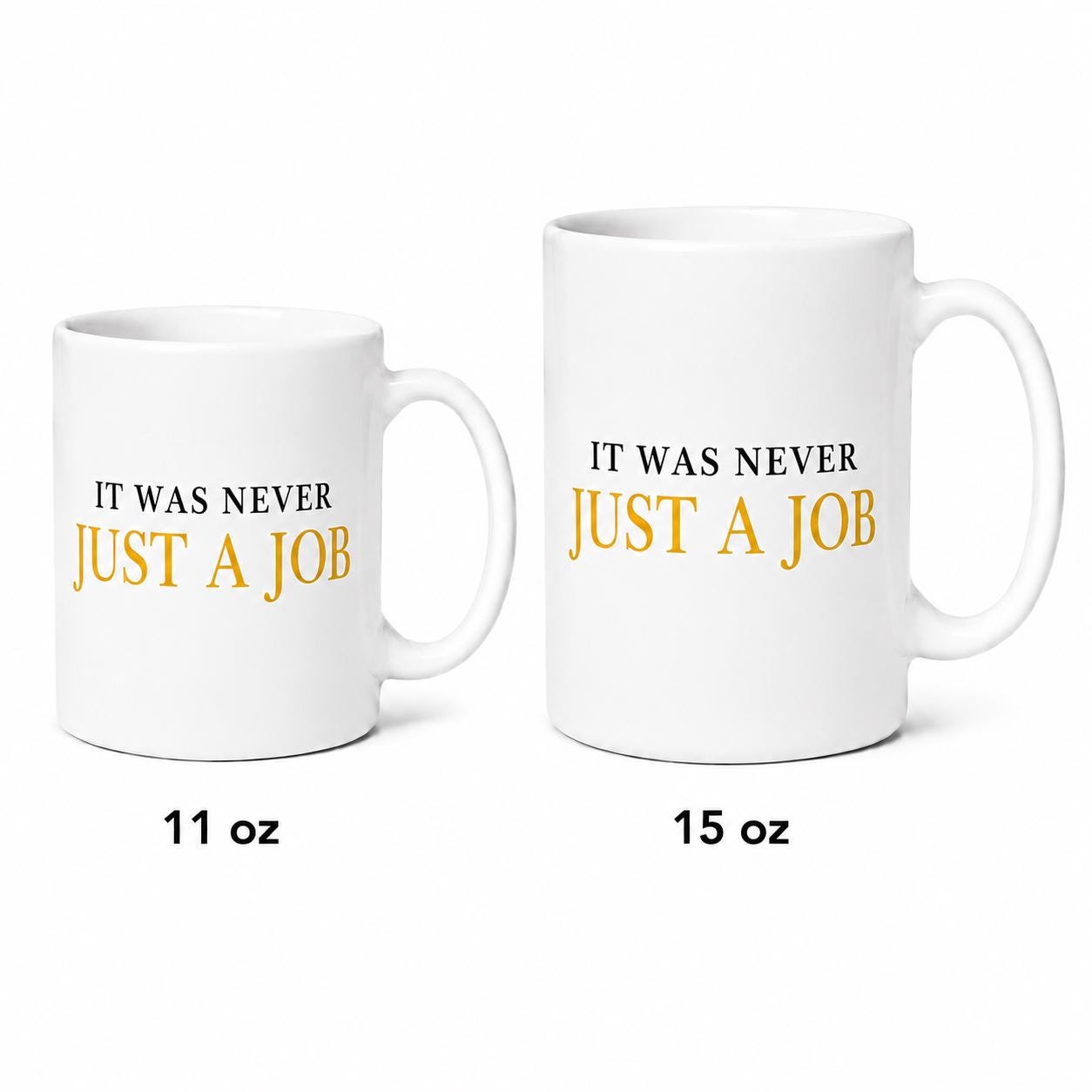 Nurse Gift, Nurse Appreciation Gift, It Was Never A Job Mug, Healthcare Worker Gift, Thank You Nurse Gift, Coworker Gift