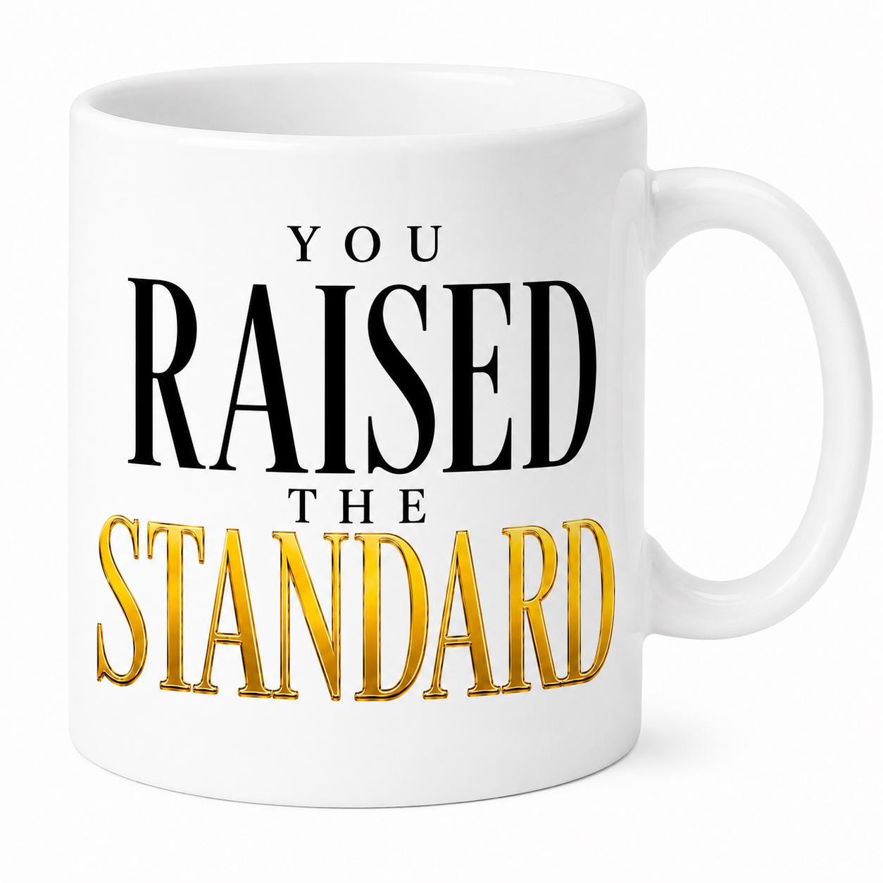 Ceramic Coffee Mug, Going Away Gift for Coworker, Retirement Gift for Nurse, Medical Assistant Appreciation Gift | You Raised The Standard