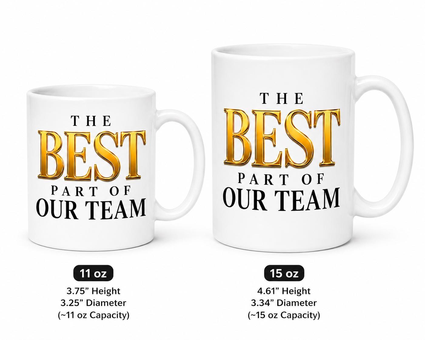 Ceramic Coffee Mug, Gift for Coworker, Going Away Gift, Retirement Gift for Nurse, Medical Assistant Gift | The Best Part of the Team