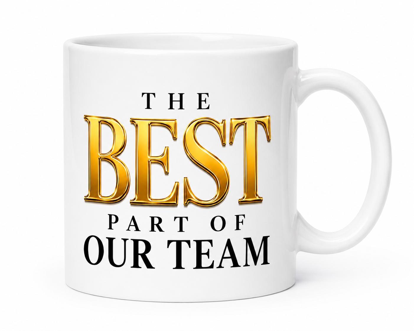 Ceramic Coffee Mug, Gift for Coworker, Going Away Gift, Retirement Gift for Nurse, Medical Assistant Gift | The Best Part of the Team