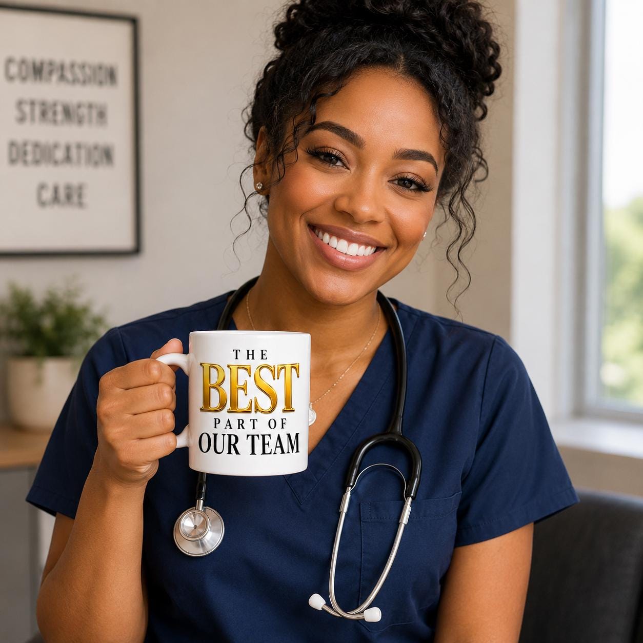 Ceramic Coffee Mug, Gift for Coworker, Going Away Gift, Retirement Gift for Nurse, Medical Assistant Gift | The Best Part of the Team