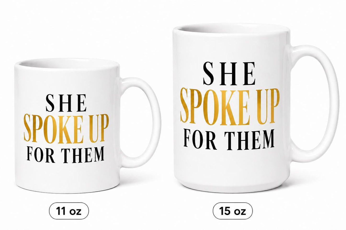 Nurse Gift, Nurse Appreciation Gift, She Spoke Up For Them Mug, Healthcare Worker Gift, Thank You Nurse Gift, Coworker Gift