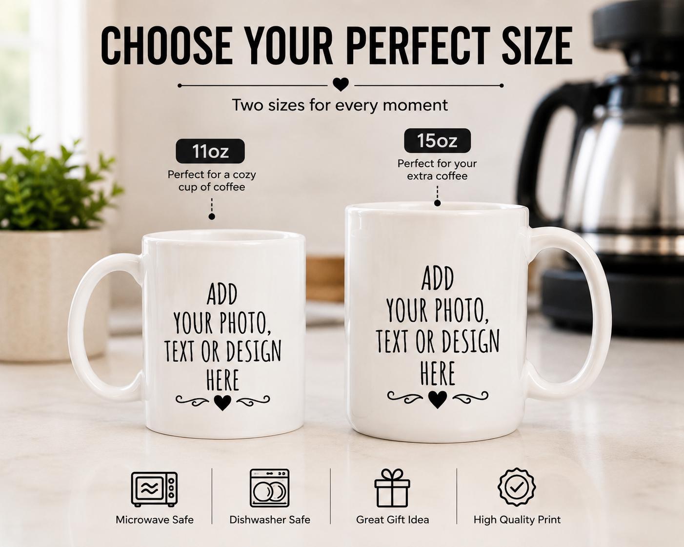 Personalized Graduation Coffee Mug, Custom Photo Mug, Custom Name Gift, Personalized Gift, High School Graduate Mug, Class of 2026 ,