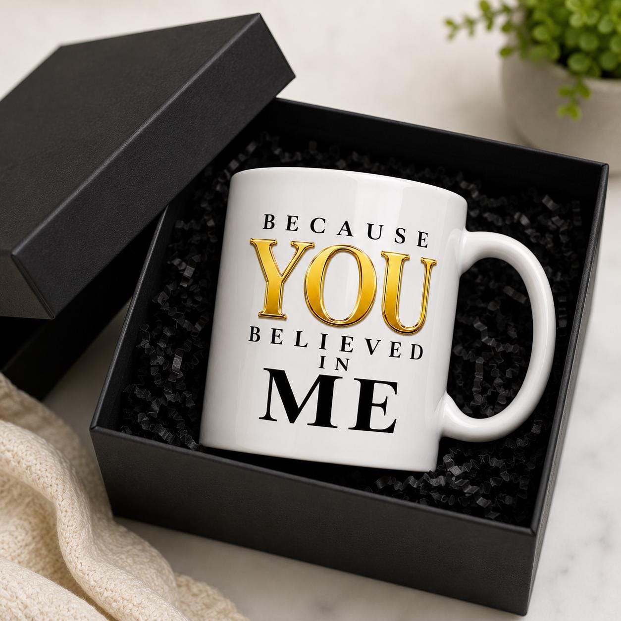 Nurse Gift, Mentor Gift, Graduation Gift, Appreciation Gift, Preceptor Gift Mug | Because You Believed In Me