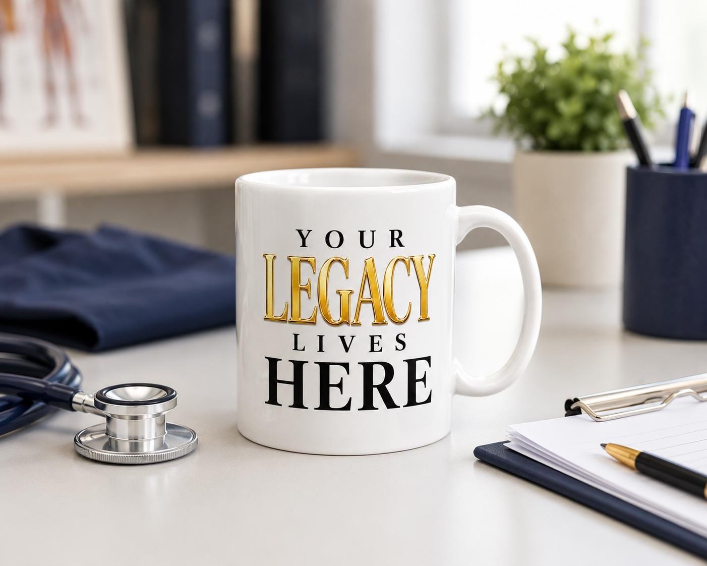 Going Away Gift for Coworker, Gift for Retiree, Nurse Retirement Gift, Medical Assistant Gift, Ceramic Coffee Mug | Your Legacy Lives Here