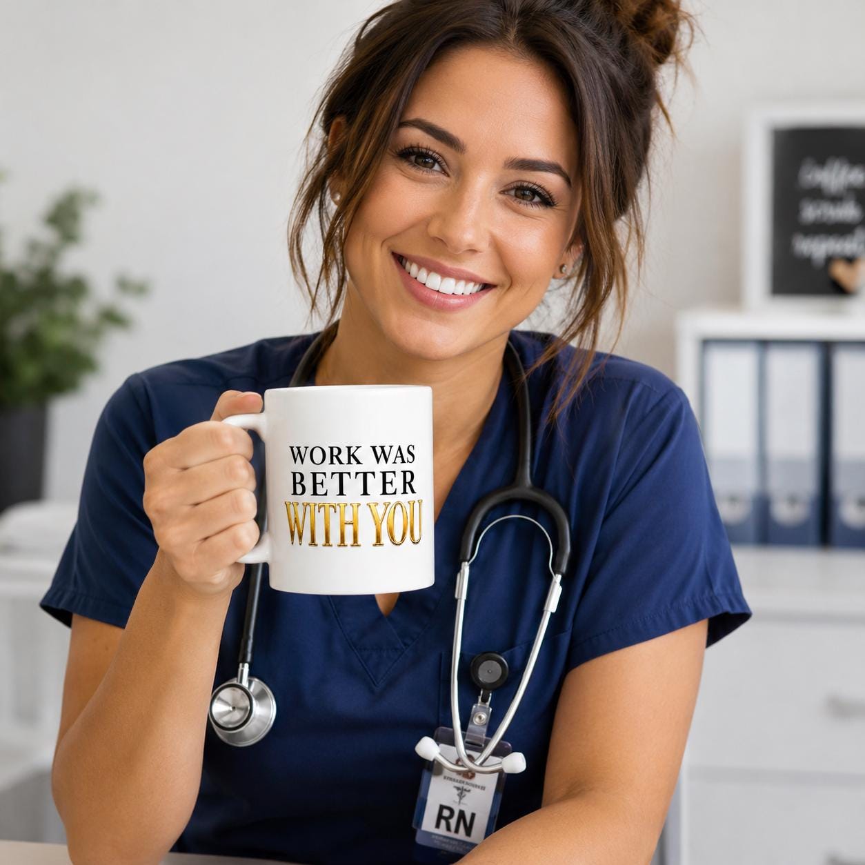 Ceramic Coffee Mug, Going Away Gift for Coworker, Retirement Gift for Nurse, Medical Assistant Farewell Gift | Work Was Better With You