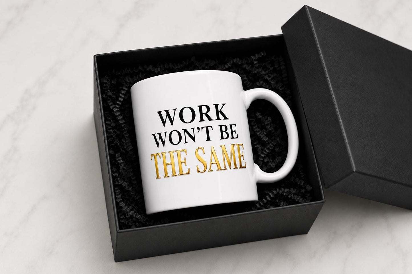 Ceramic Coffee Mug, Going Away Gift for Coworker, Retirement Gift for Nurse, Medical Assistant Farewell Gift | Work Won't Be The Same