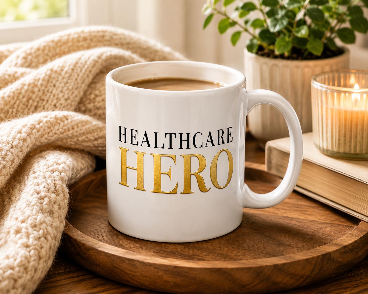 Ceramic Coffee Mug for Nurse, Medical Assistant Appreciation Gift, Coworker Thank You Gift, Hospital Team Recognition | Healthcare Hero