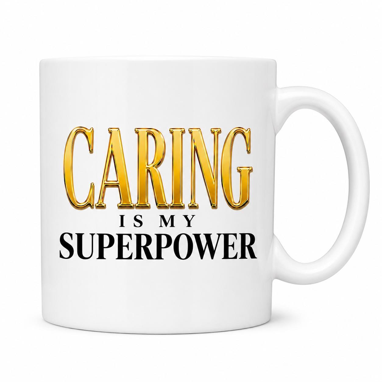 Ceramic Coffee Mug for Nurse, Medical Assistant Appreciation Gift, Nurse Week Gift, Coworker Thank You Gift | Caring Is My Superpower