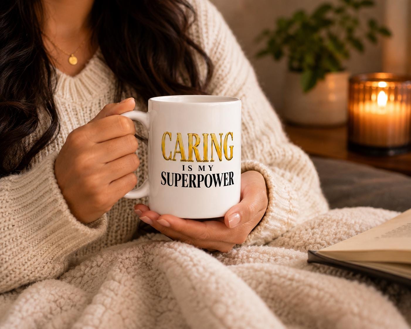 Ceramic Coffee Mug for Nurse, Medical Assistant Appreciation Gift, Nurse Week Gift, Coworker Thank You Gift | Caring Is My Superpower