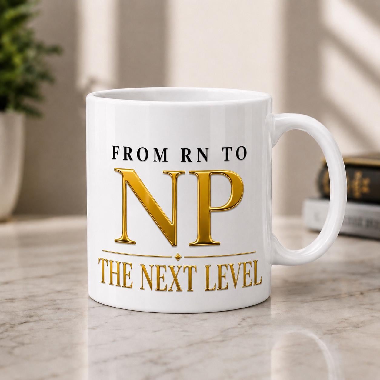 RN to NP Graduation Coffee Mug, Nurse Practitioner Gift, New NP Graduation Gift, Career Milestone Mug | Rn to Np The Next Level