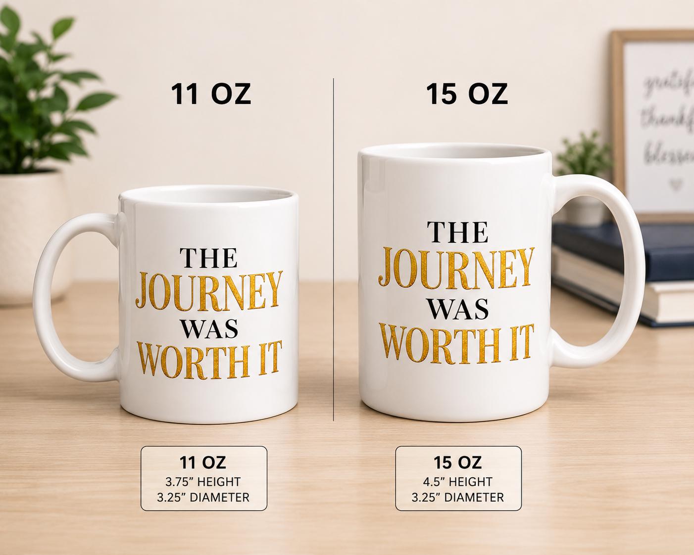 Nurse Practitioner Graduation Coffee Mug, RN to NP Gift, Nurse Graduation Gift, Career Milestone Gift | The Journey Was Worth It