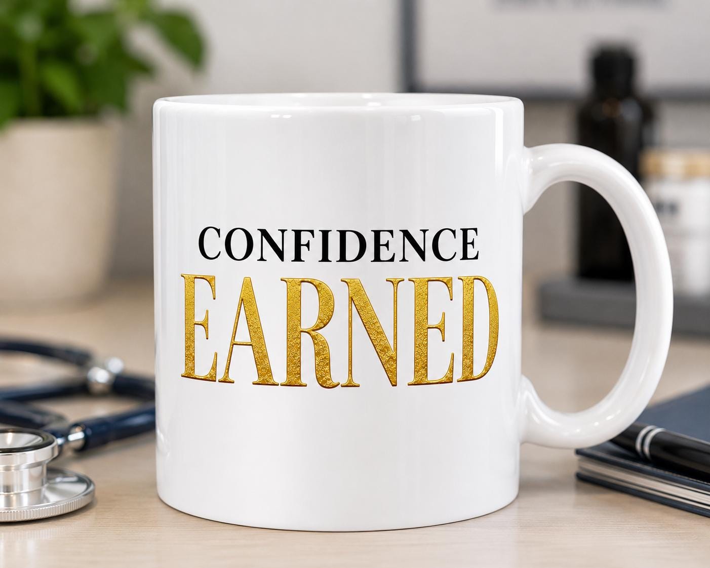 Nurse Practitioner Gift | Nurse Gift | Graduation Gift| Unique gift | Confidence Earned Mug