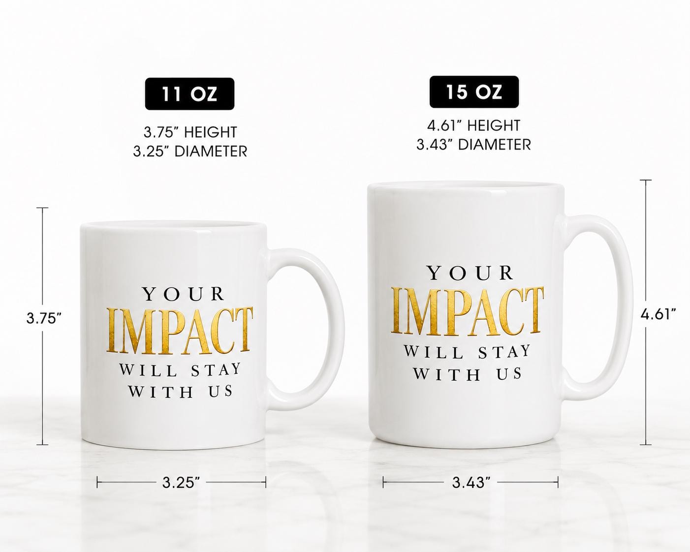 Coworker Gift | Nurse Gift | Difference you make| Never forget| Retirement Gift | Gift |Your Impact Will Stay With Us Mug
