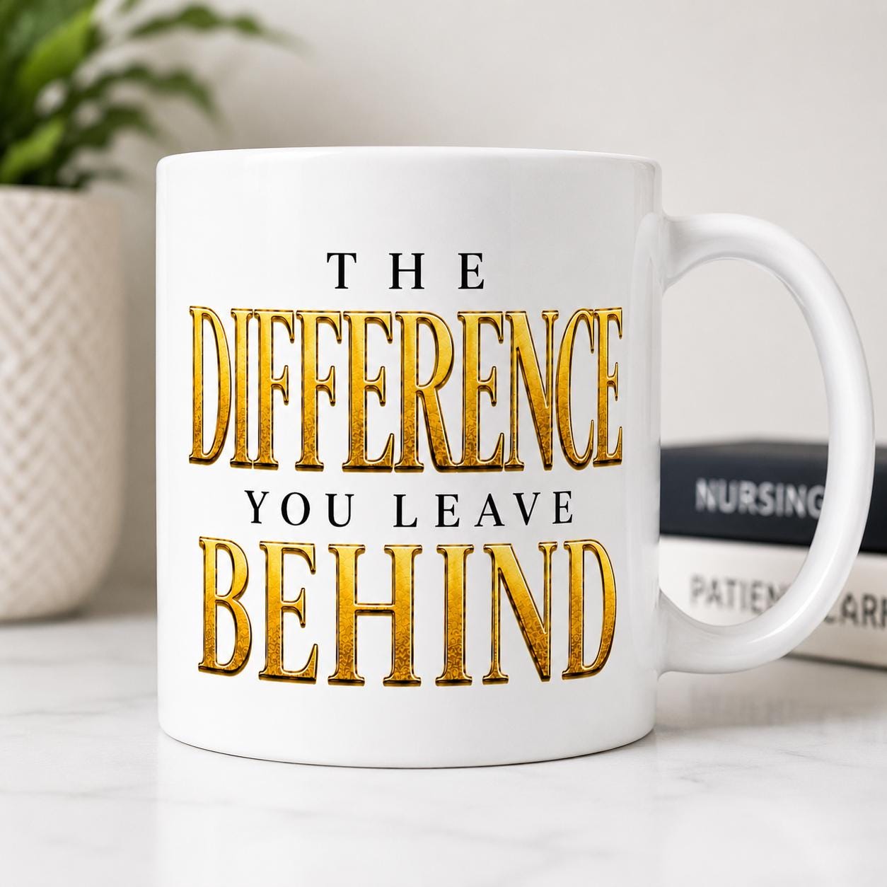 Coworker Gift | Nurse Gift | difference you make| Retirement Gift | Gift| The Difference You Leave Behind Mug