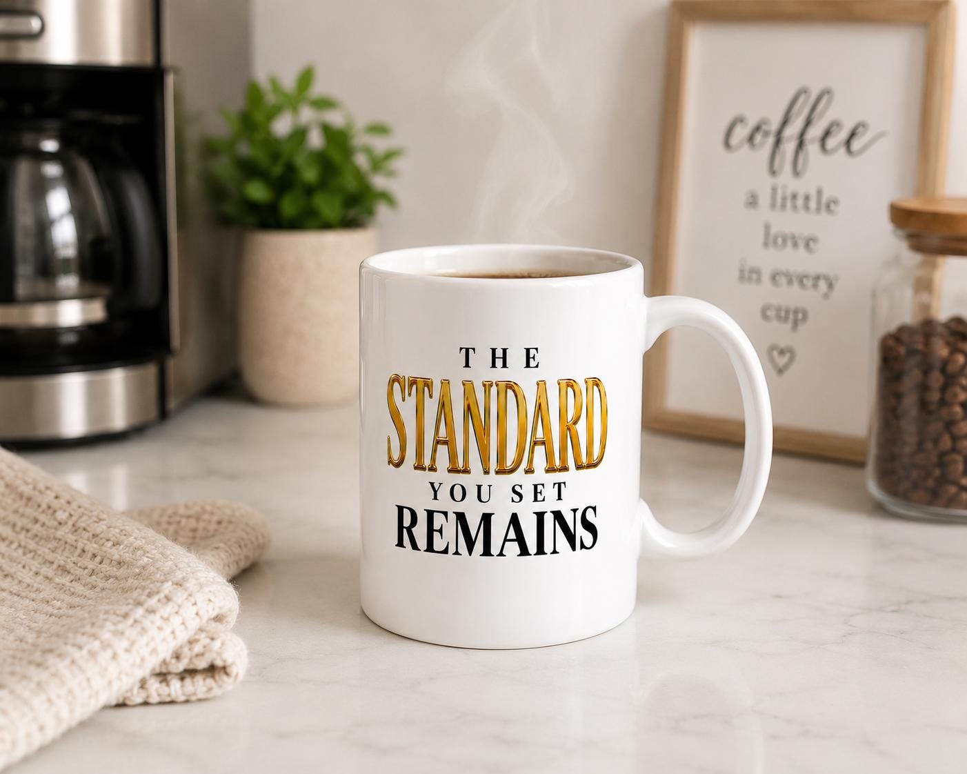 Retirement Gift, Leaving Gifts, Ceramic Coffee Mug, Coworker Leaving Gift, Mentor gifts, Retirement gift women, The Standard You Set Remains