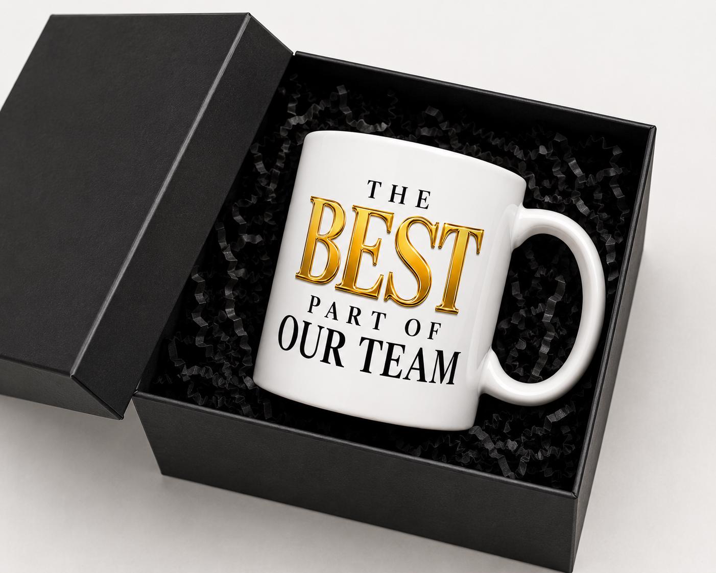 Ceramic Coffee Mug, Gift for Coworker, Going Away Gift, Retirement Gift for Nurse, Medical Assistant Gift | The Best Part of the Team
