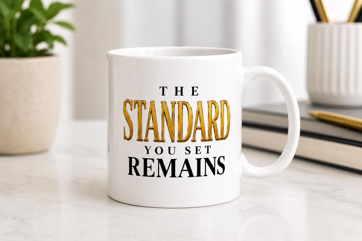 Retirement Gift, Leaving Gifts, Ceramic Coffee Mug, Coworker Leaving Gift, Mentor gifts, Retirement gift women, The Standard You Set Remains